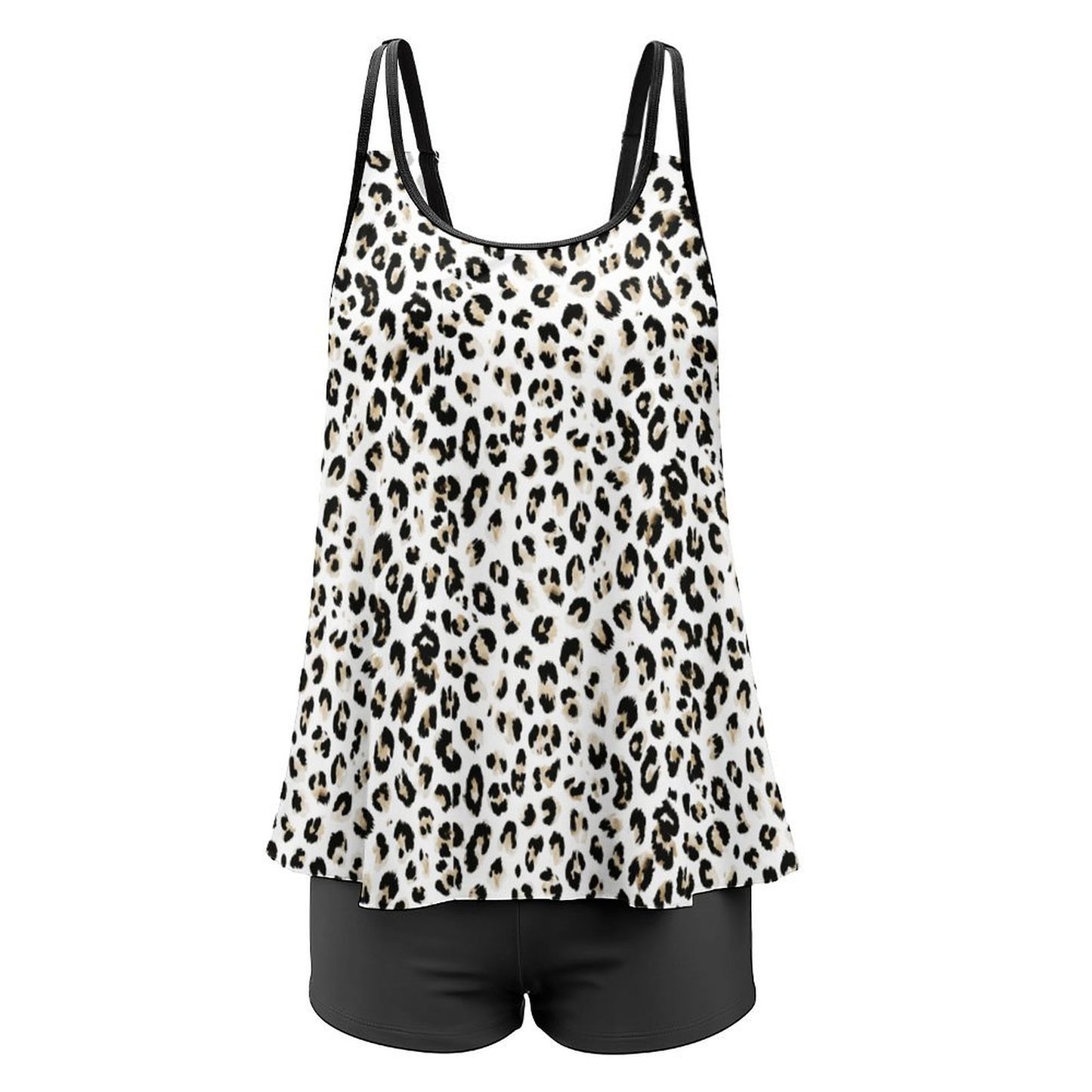 Plus Size Women Tankini 2-Piece Swimsuit