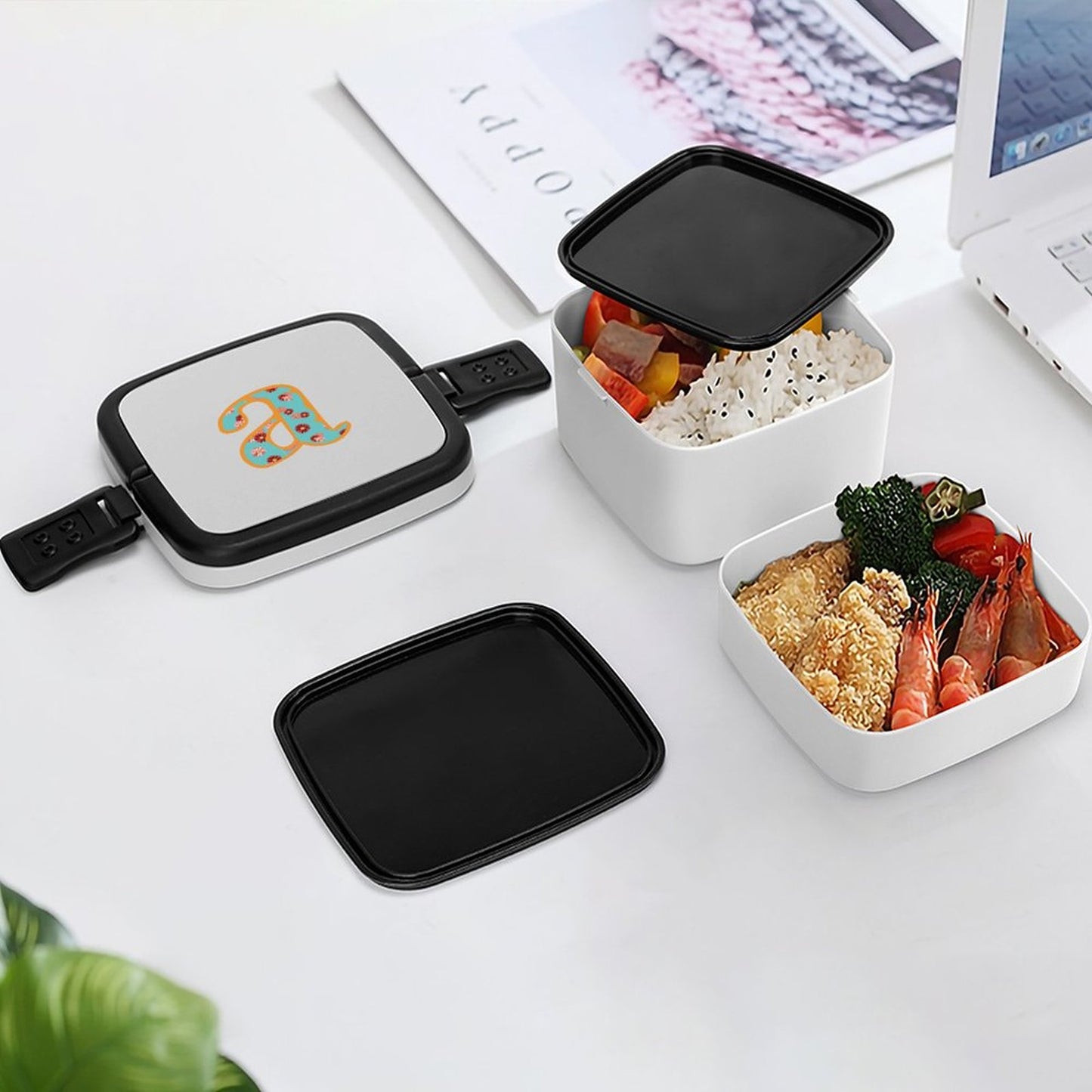 2-Tier Stackable Bento Lunch Box