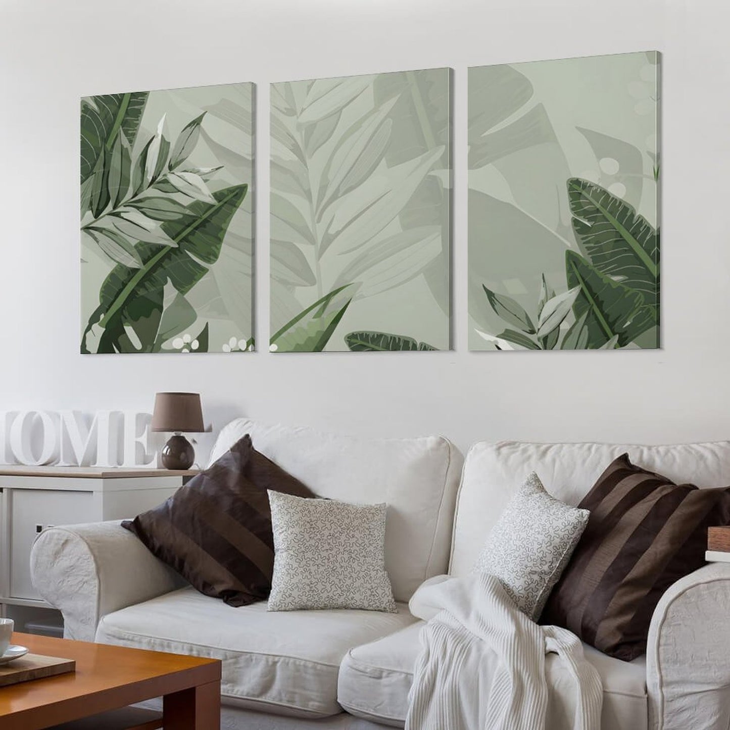 Vertical Framed Wall Art Palms