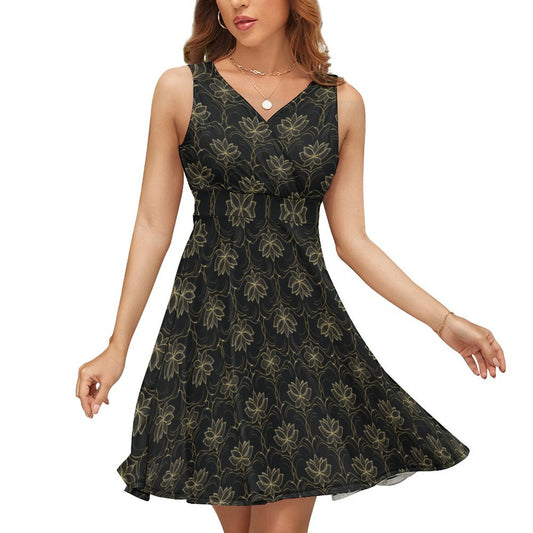 Sleeveless High Waist Dress