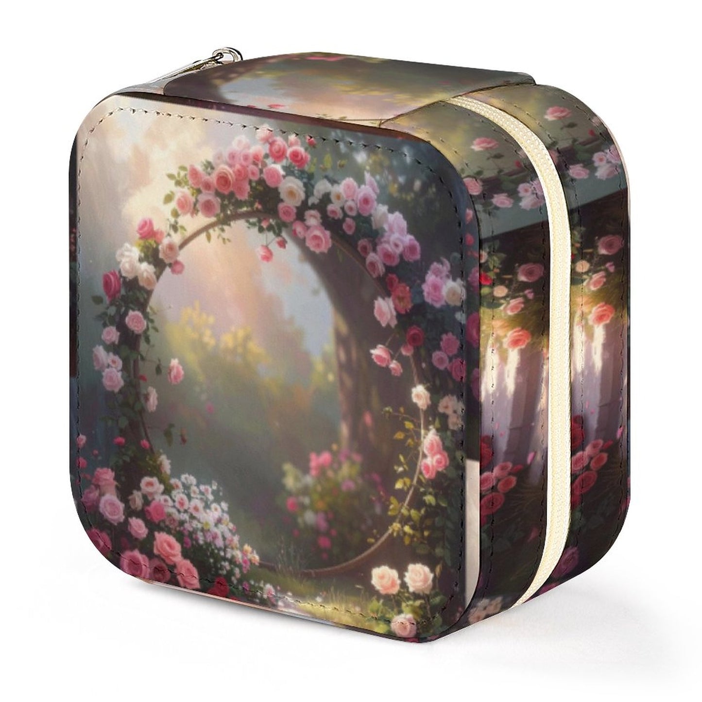 Box Organizer for Jewelry Rose Circle