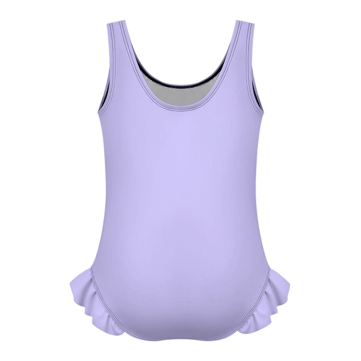 Girls Ruffle Trim One Piece Swimwear