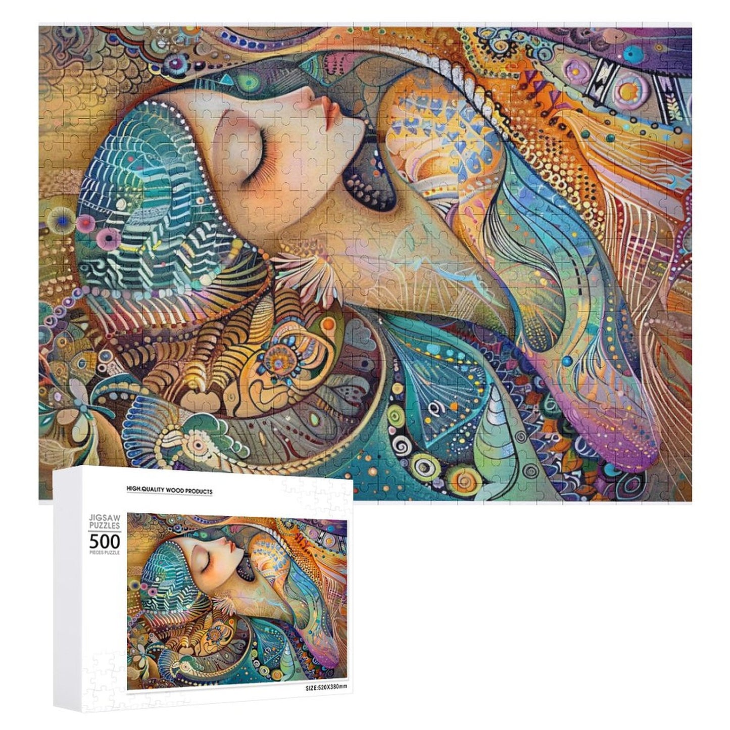 Wooden Picture Puzzle - Lady