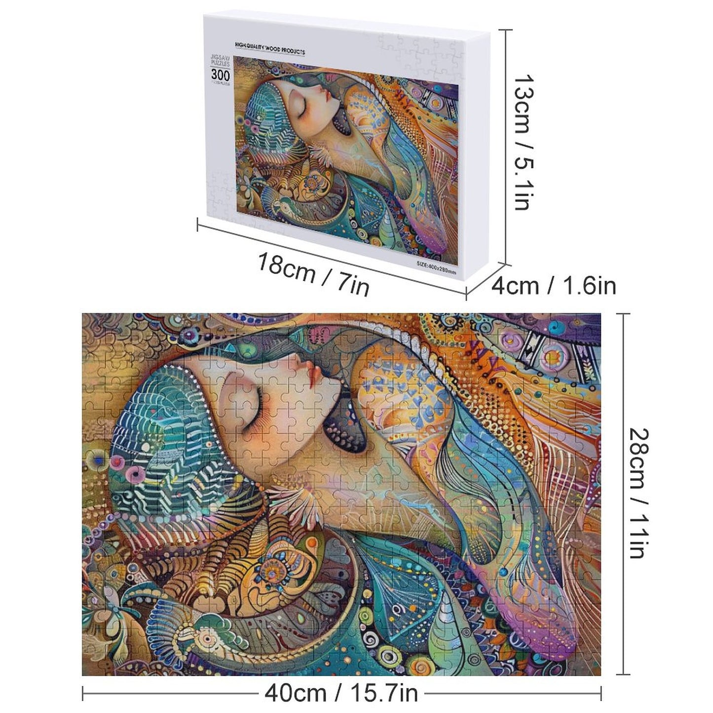 Wooden Picture Puzzle - Lady