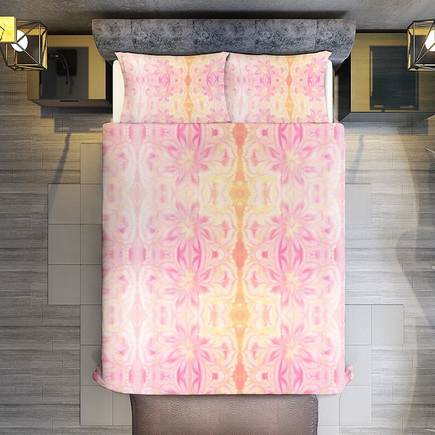 3-Piece Bedding Set-102"x90"/ 259x229cm (Dual-sided Printing)