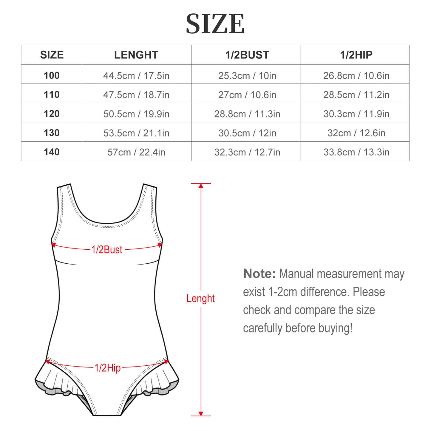 Girls Ruffle Trim One Piece Swimwear Marine
