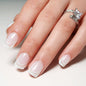 Press on nails short simple white French nails patch Press on nails nails nails piece False nails piece Wholesale nails