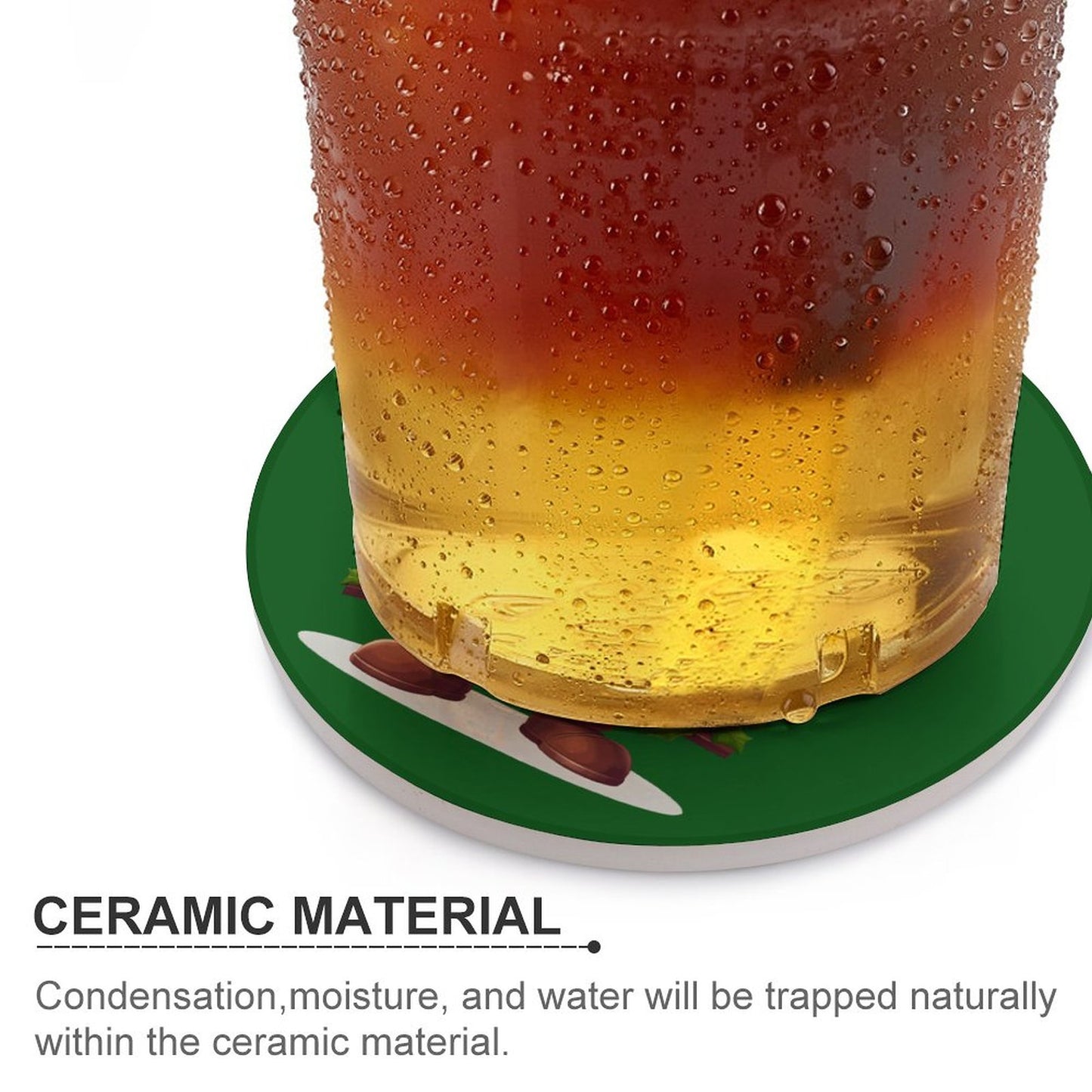 Round Ceramic Coaster