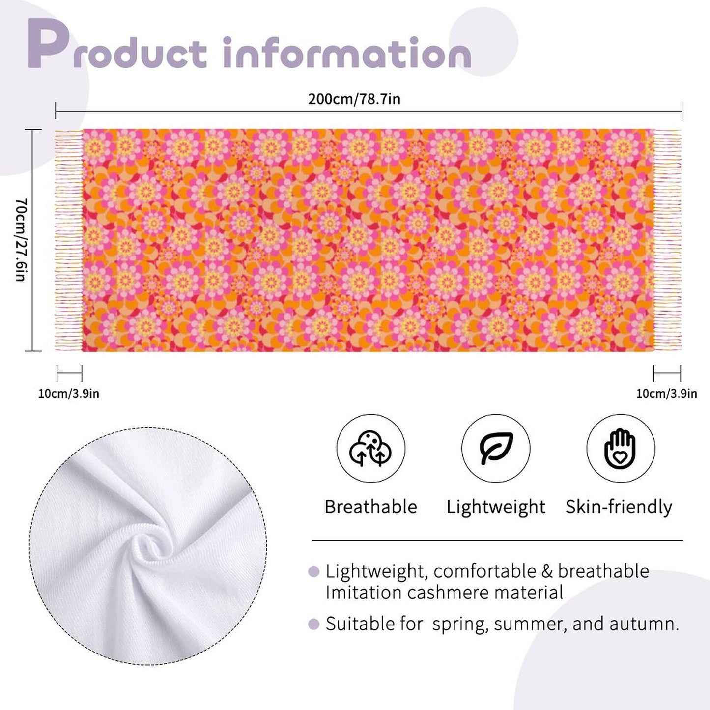 Cashmere-like Tassel Scarf