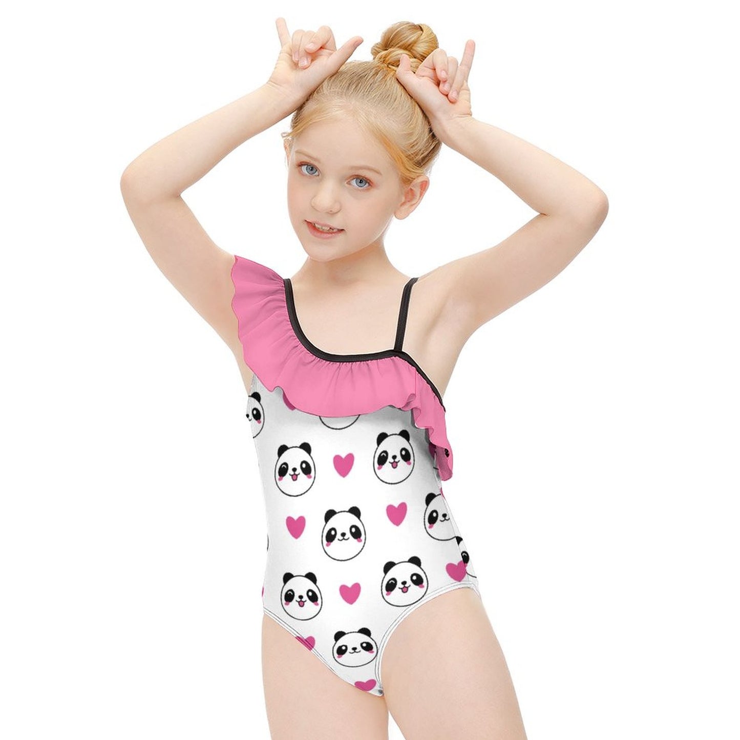 Ruffled One-Piece Swimsuit for Girls