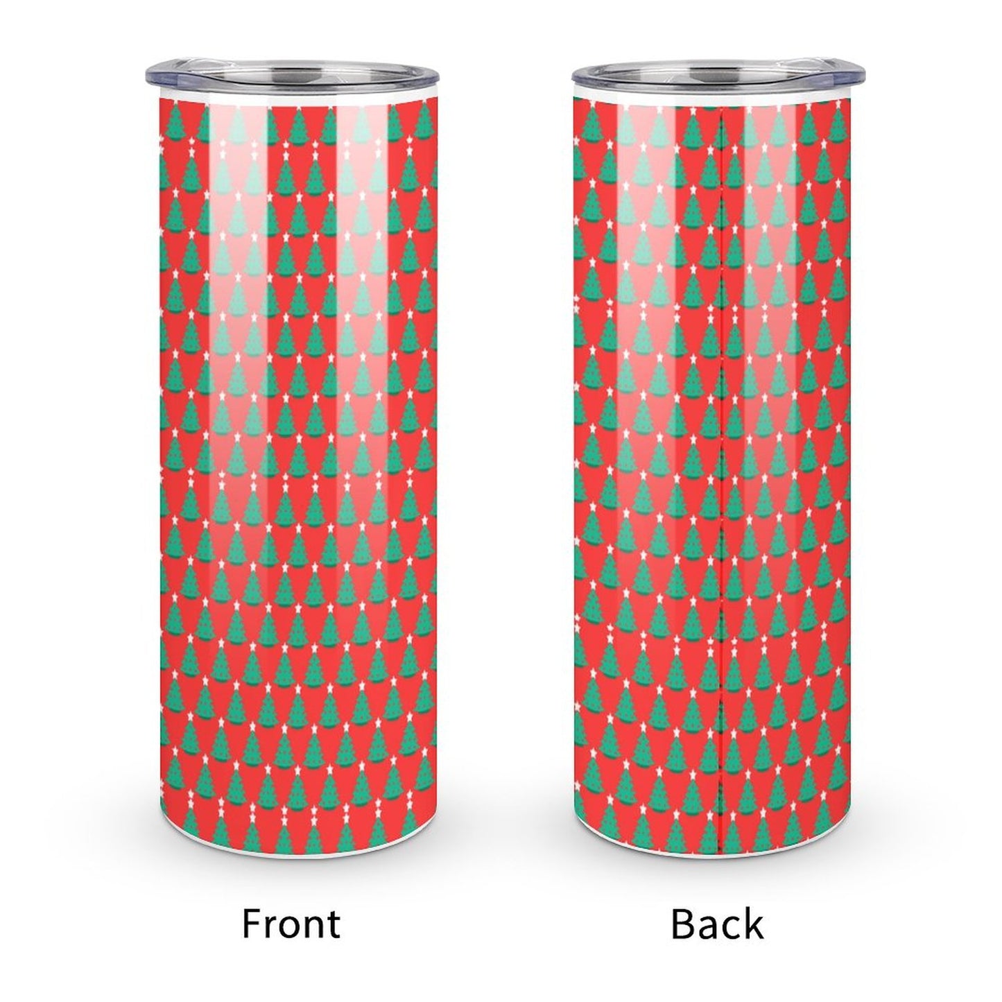 20oz Skinny Stainless Steel Straight Cup-With Lid