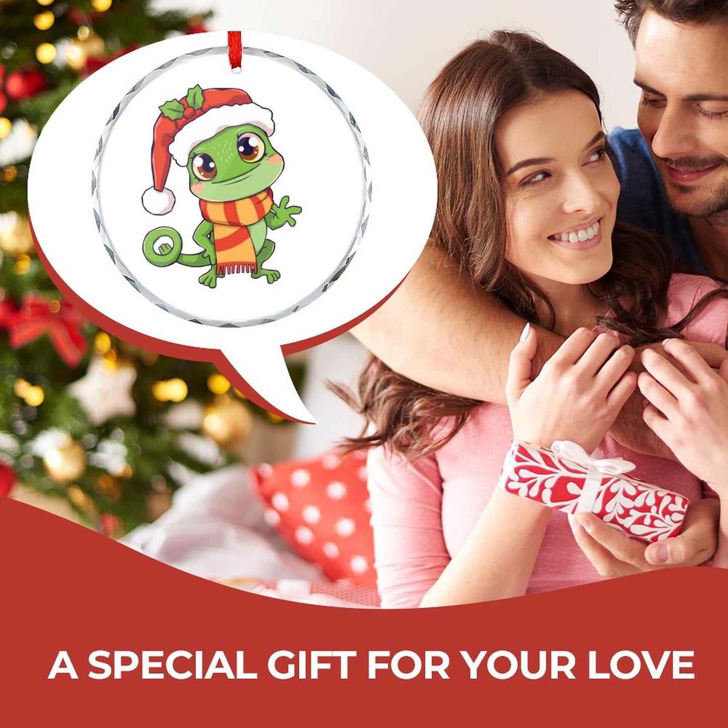 Glass Circular Ornament Pendant