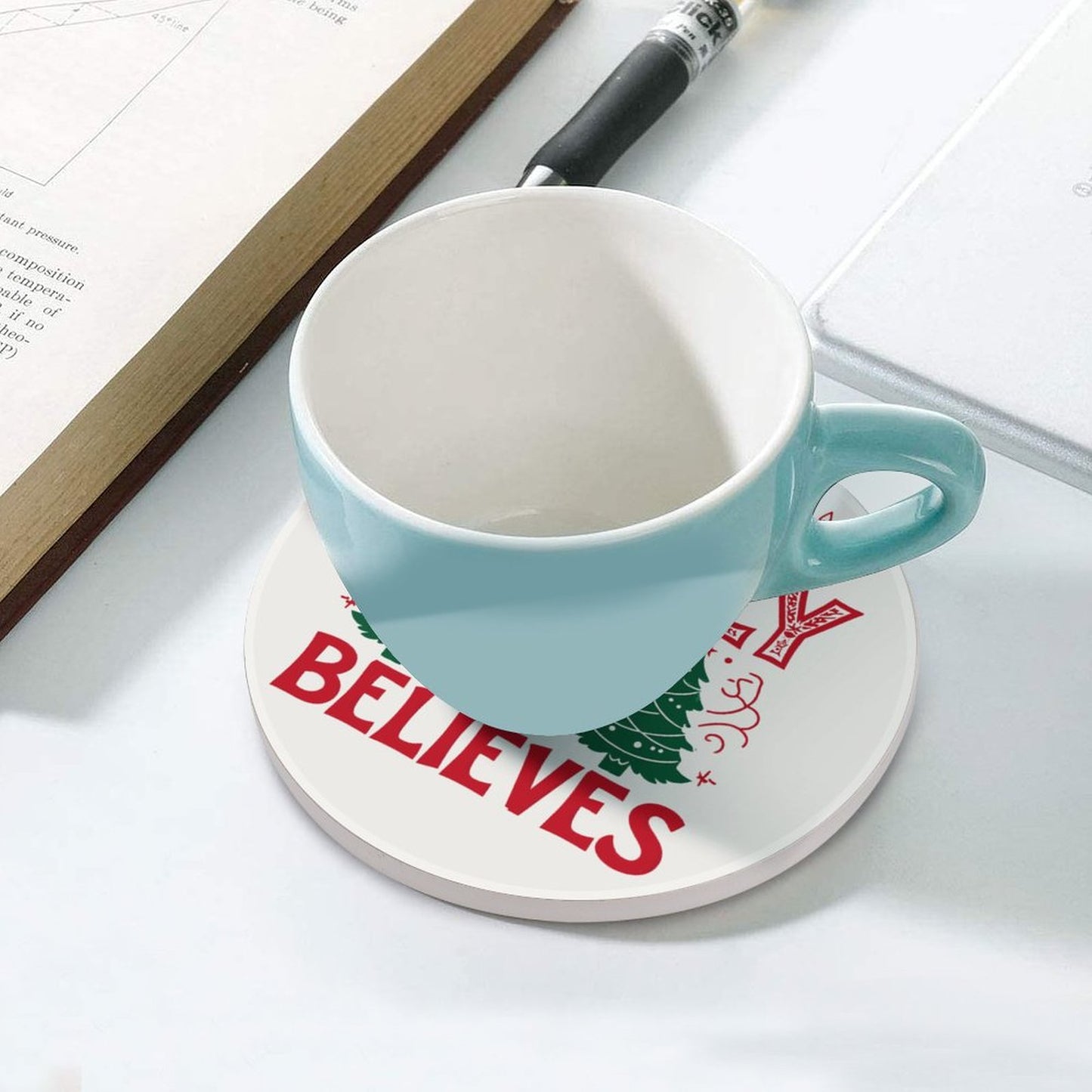 Round Ceramic Coaster