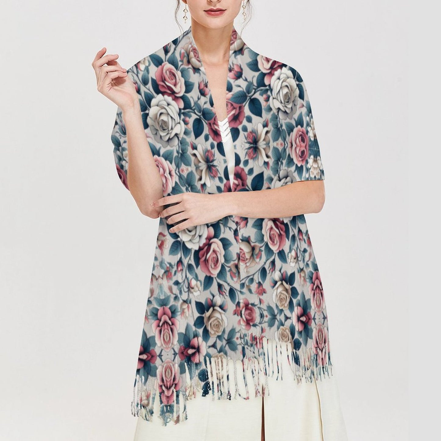 Cashmere-like Tassel Scarf