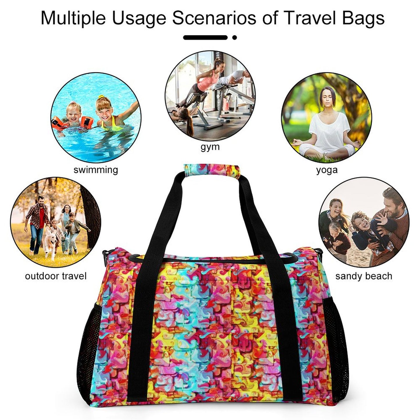 Travel Duffel Bag Bright colors
