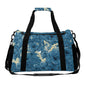 Travel Duffel Bag Blue Flowers