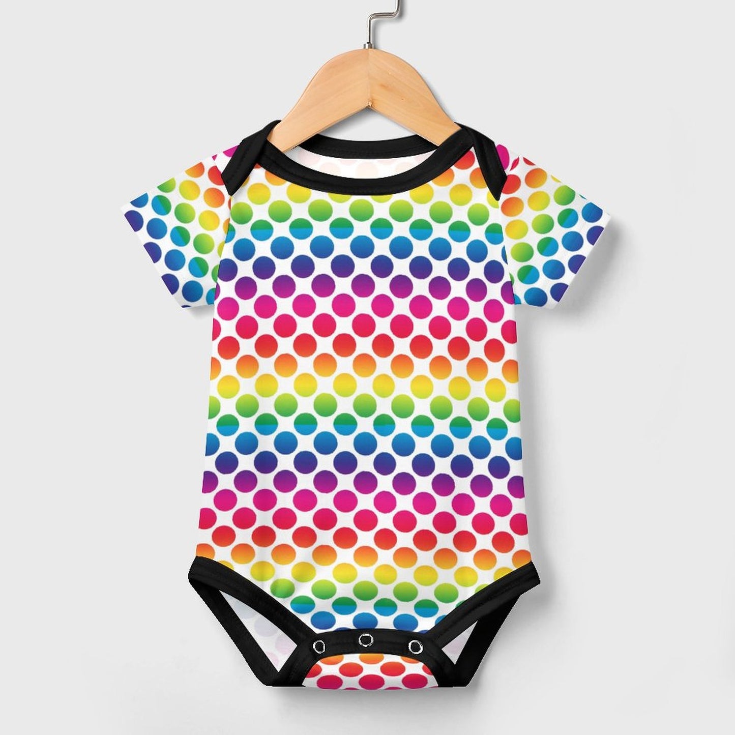 Faux Cotton Short Sleeve Baby Romper