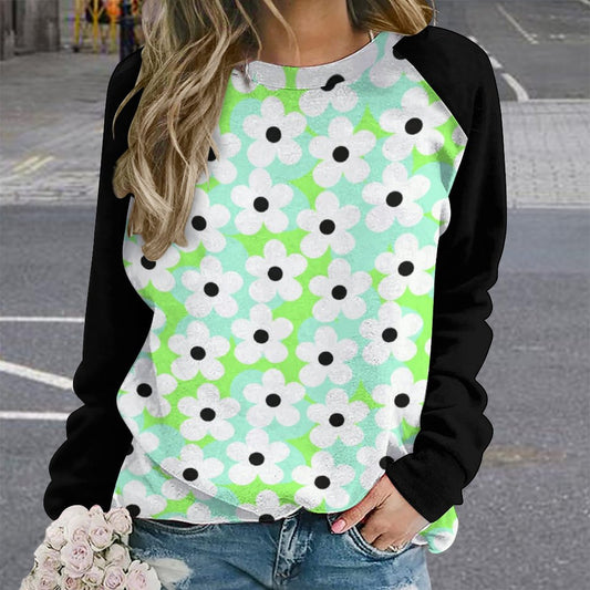 Daisy Custom Sweatshirt Designs Raglan Style