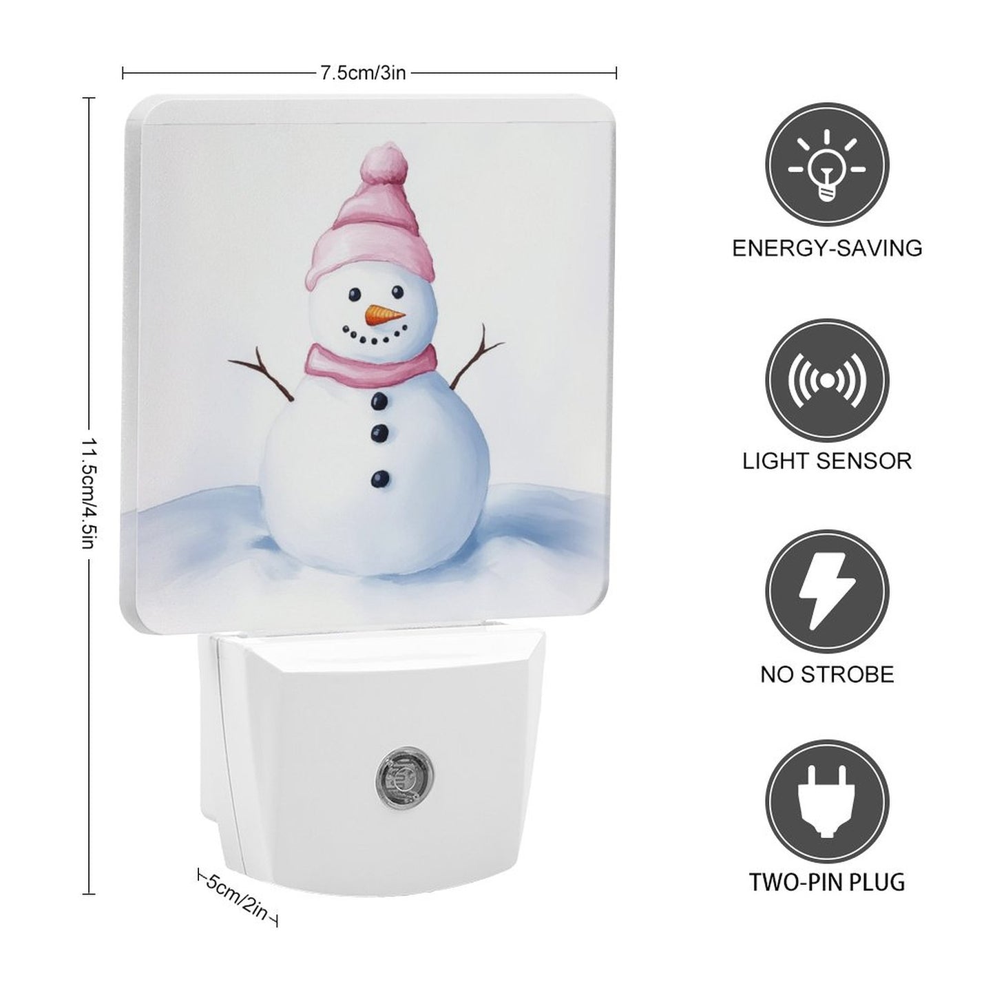 Night Light  4.5"x3"x2"/11.2x7.5x5cm