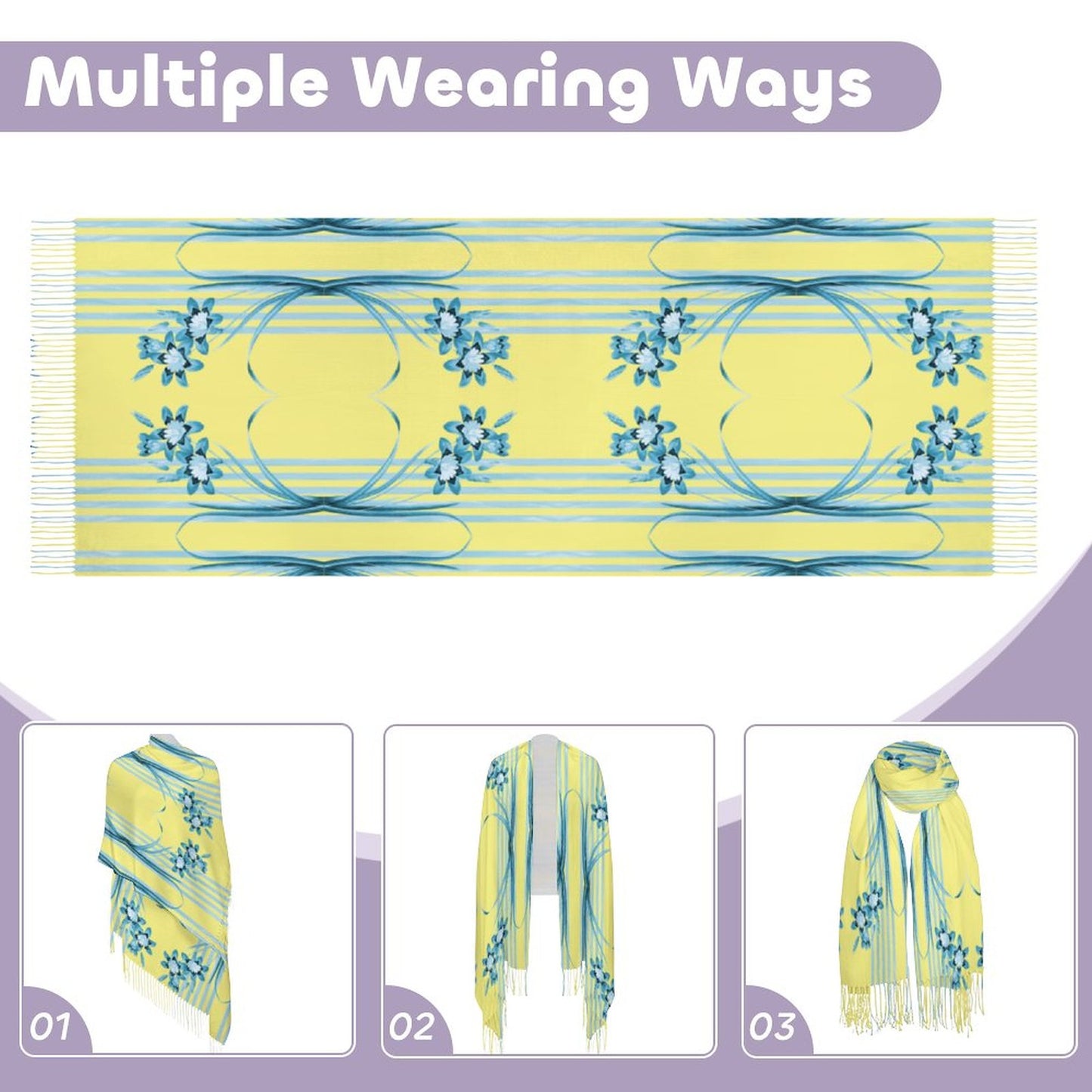 Cashmere-like Tassel Scarf