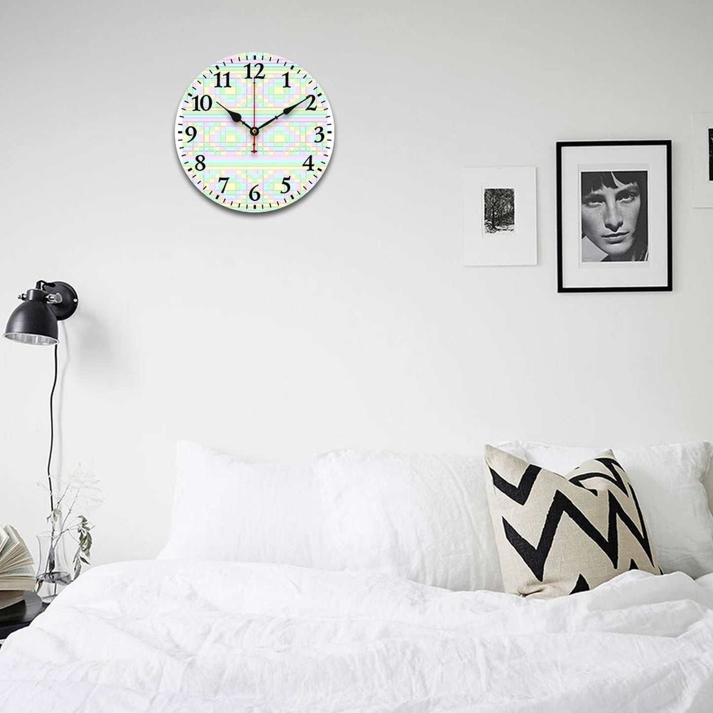 Wooden Wall Clock-9.84"x9.84"/ 25x25cm