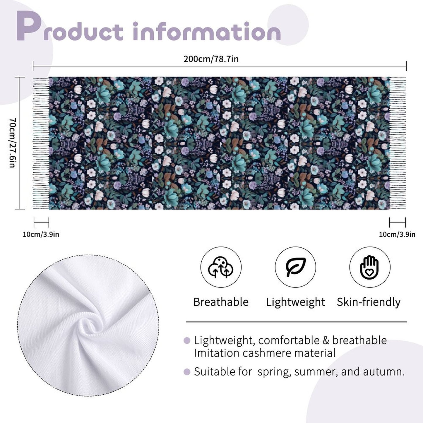 Cashmere-like Tassel Scarf