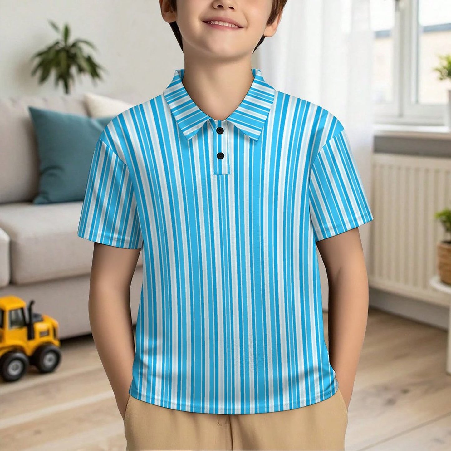 Kids' Button-Down Polo Shirt