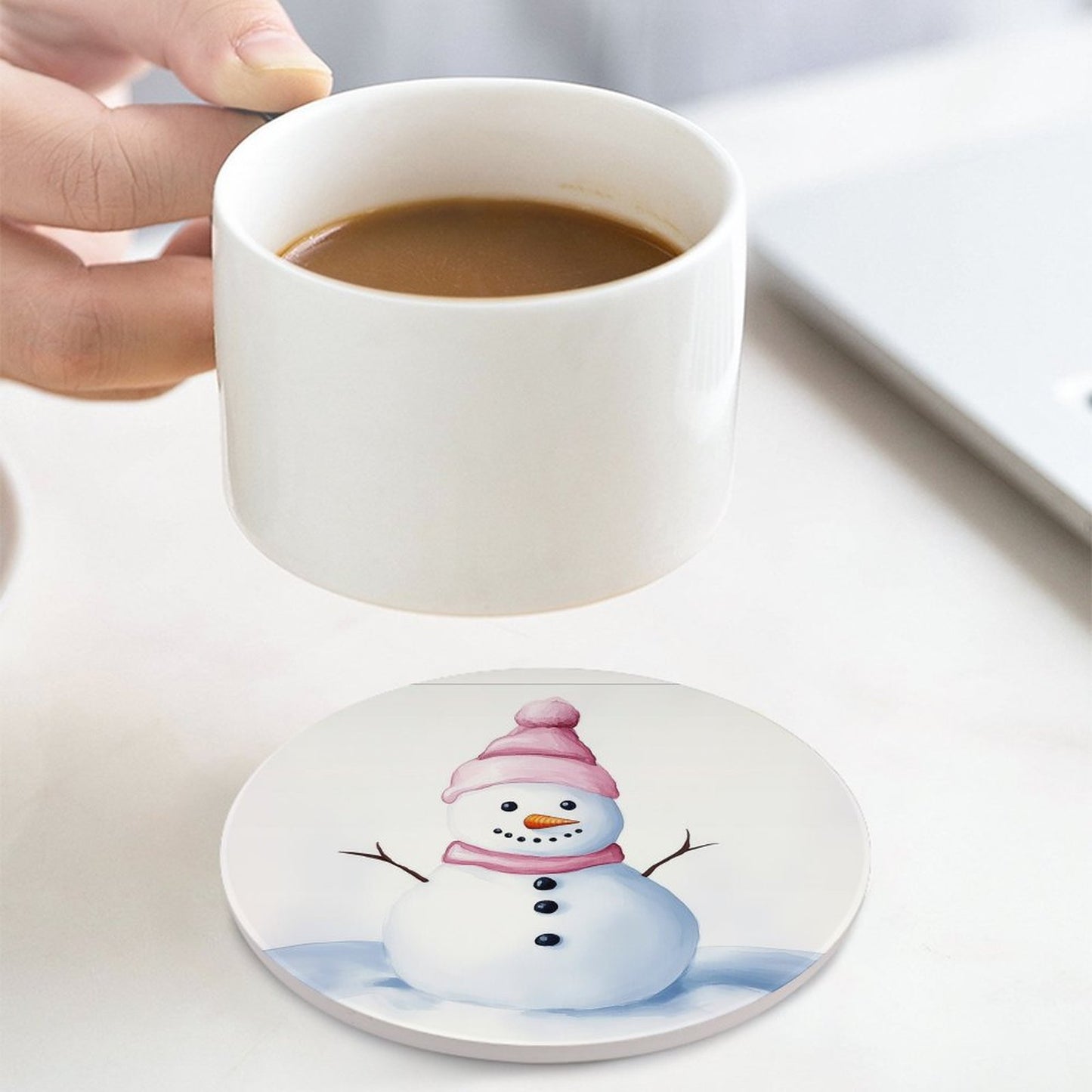 Round Ceramic Coaster