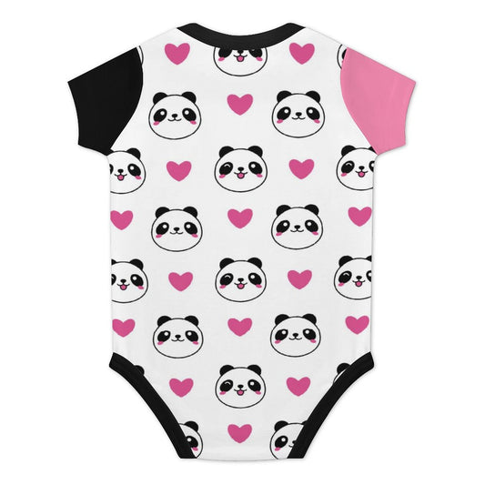 220gsm Faux Cotton Short Sleeve Baby Romper(All-over Printing)