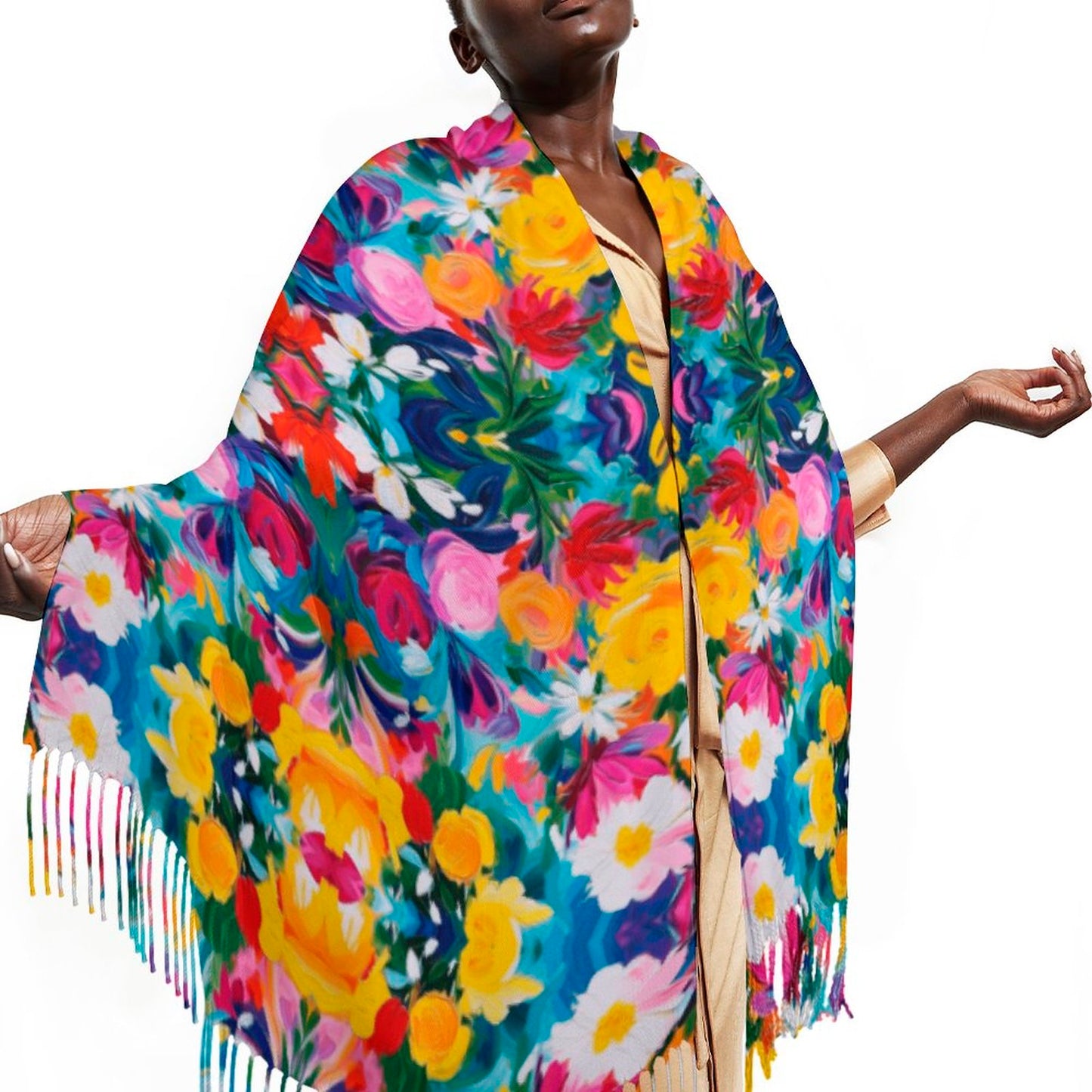 Cashmere-like Tassel Scarf