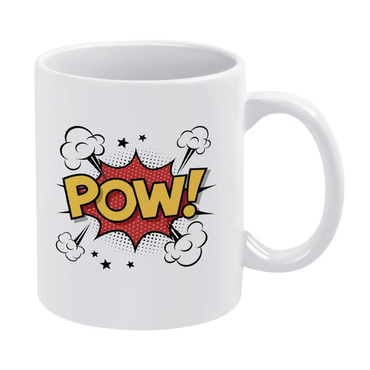 14oz White Ceramic Mug with Handle