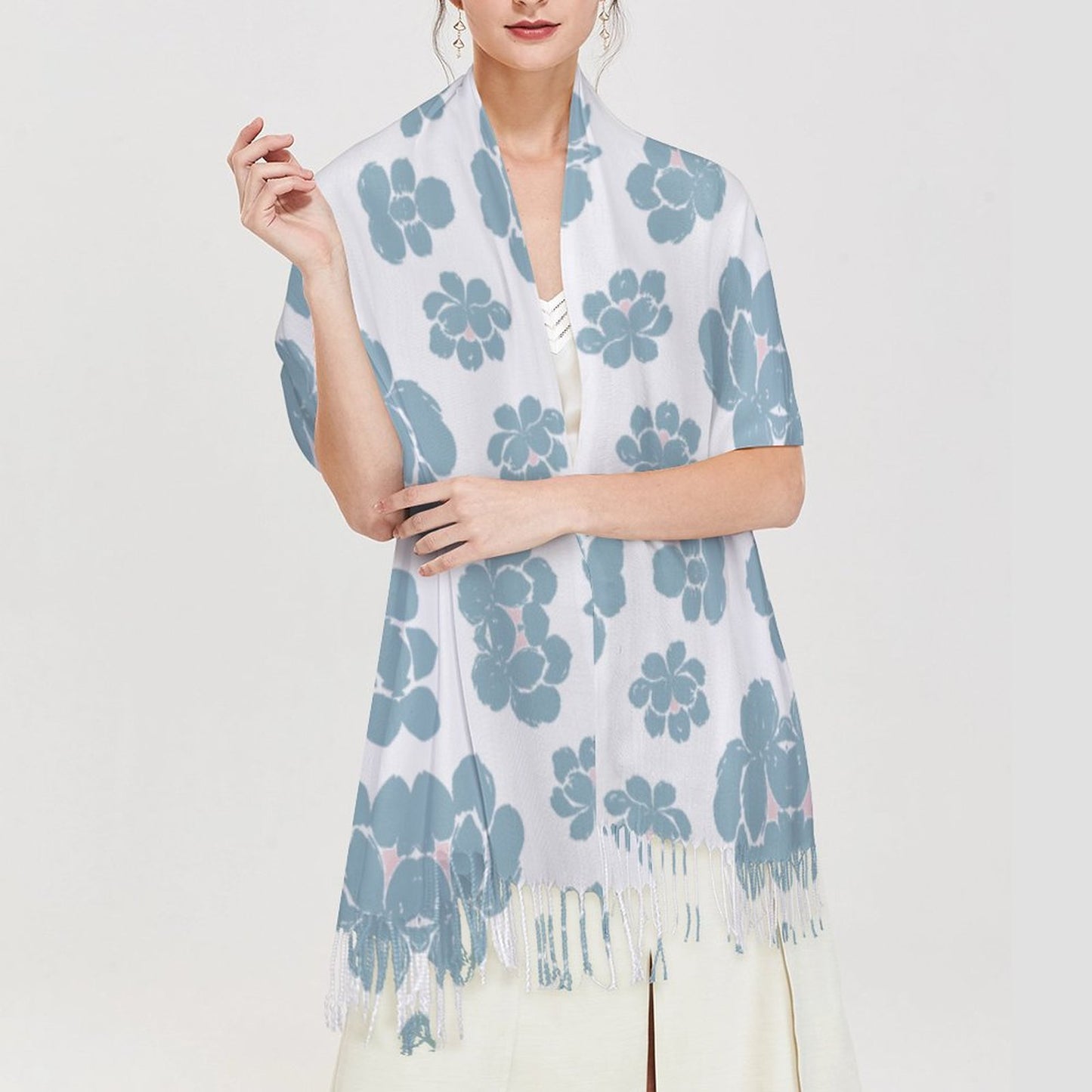 Cashmere-like Tassel Scarf