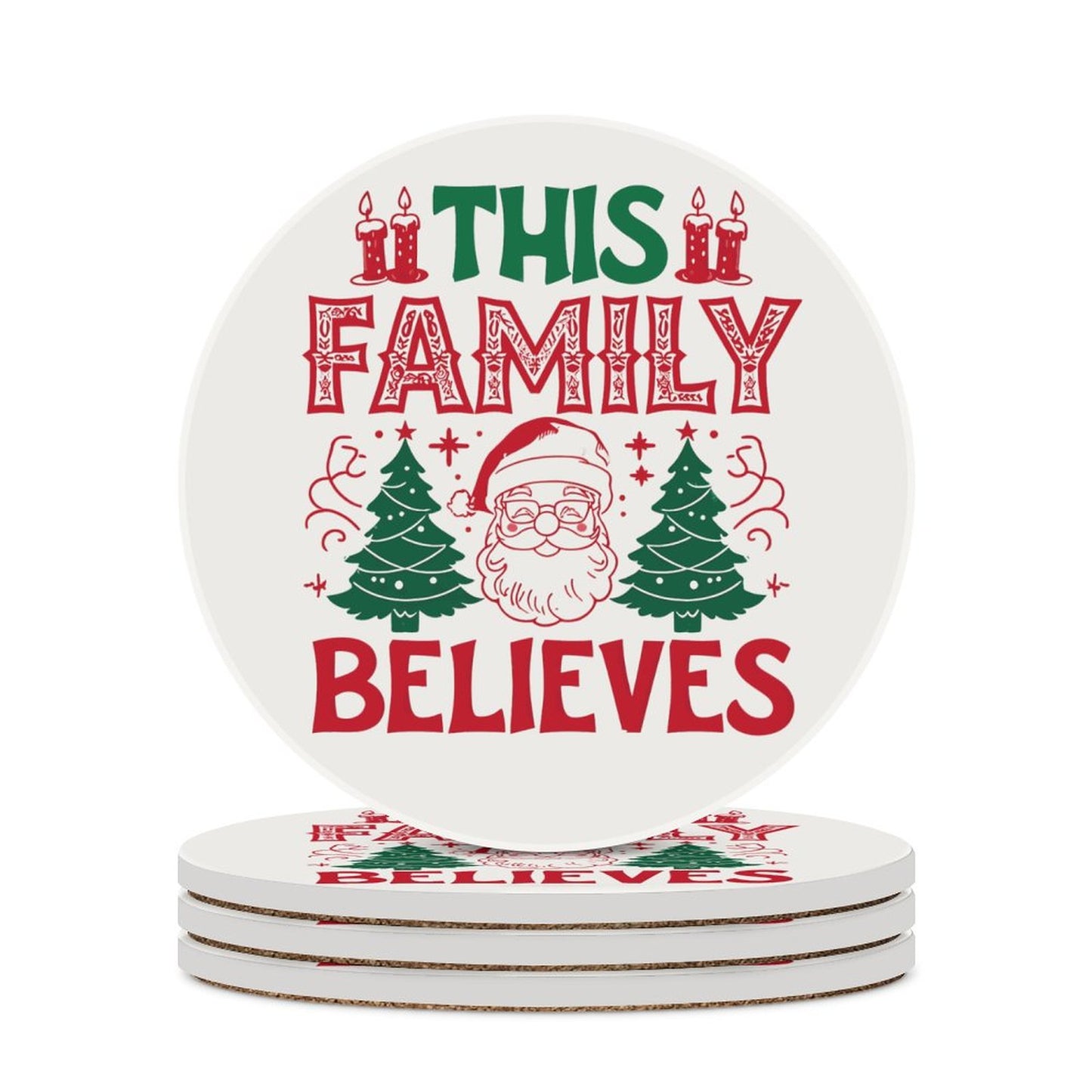 Round Ceramic Coaster