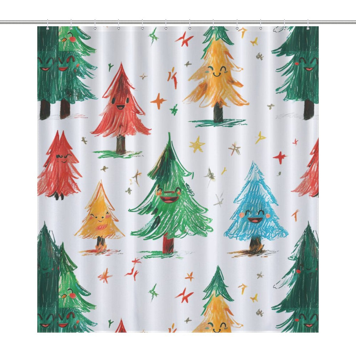 Christmas Tree Shower Curtain