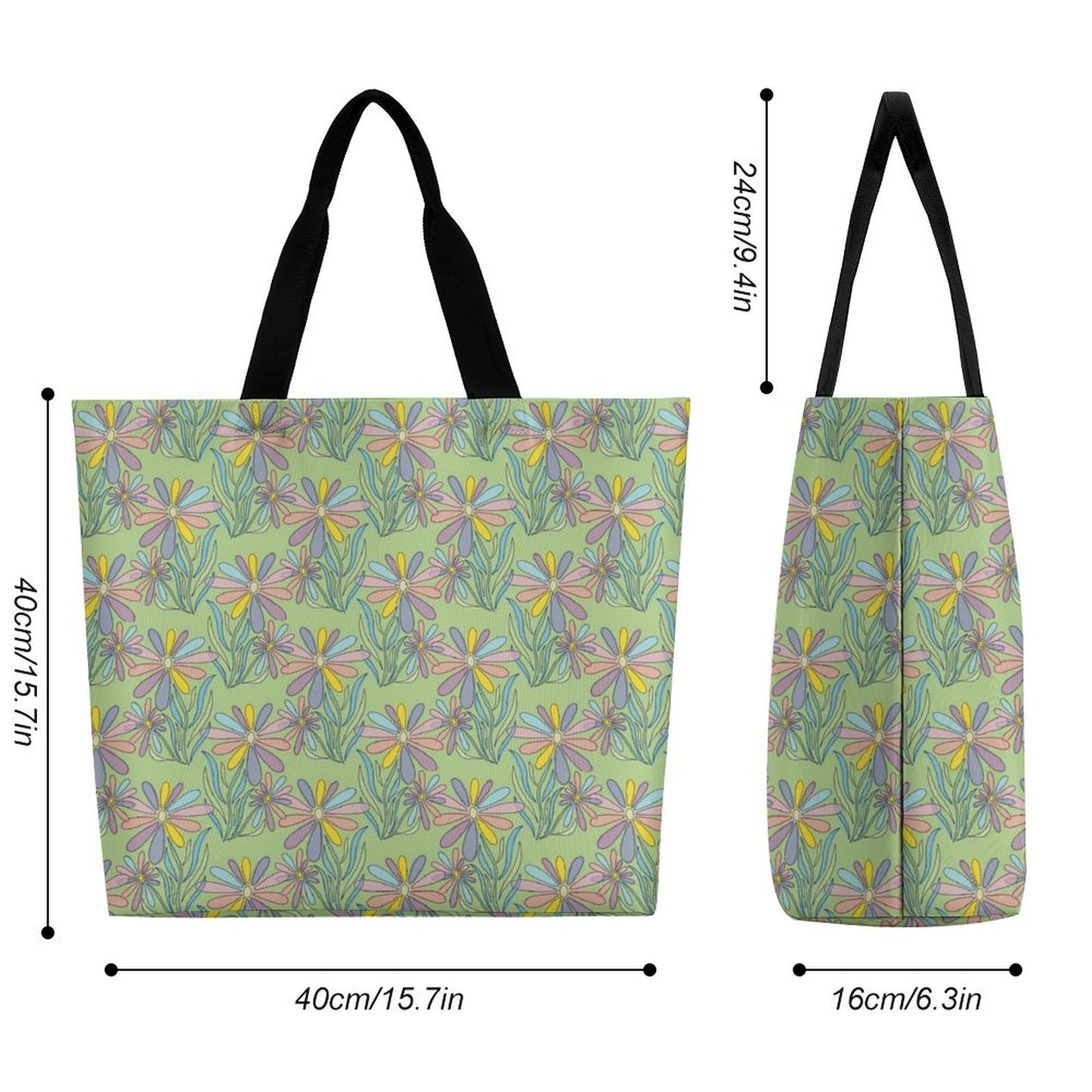 Large One Shoulder Shopping Bag
