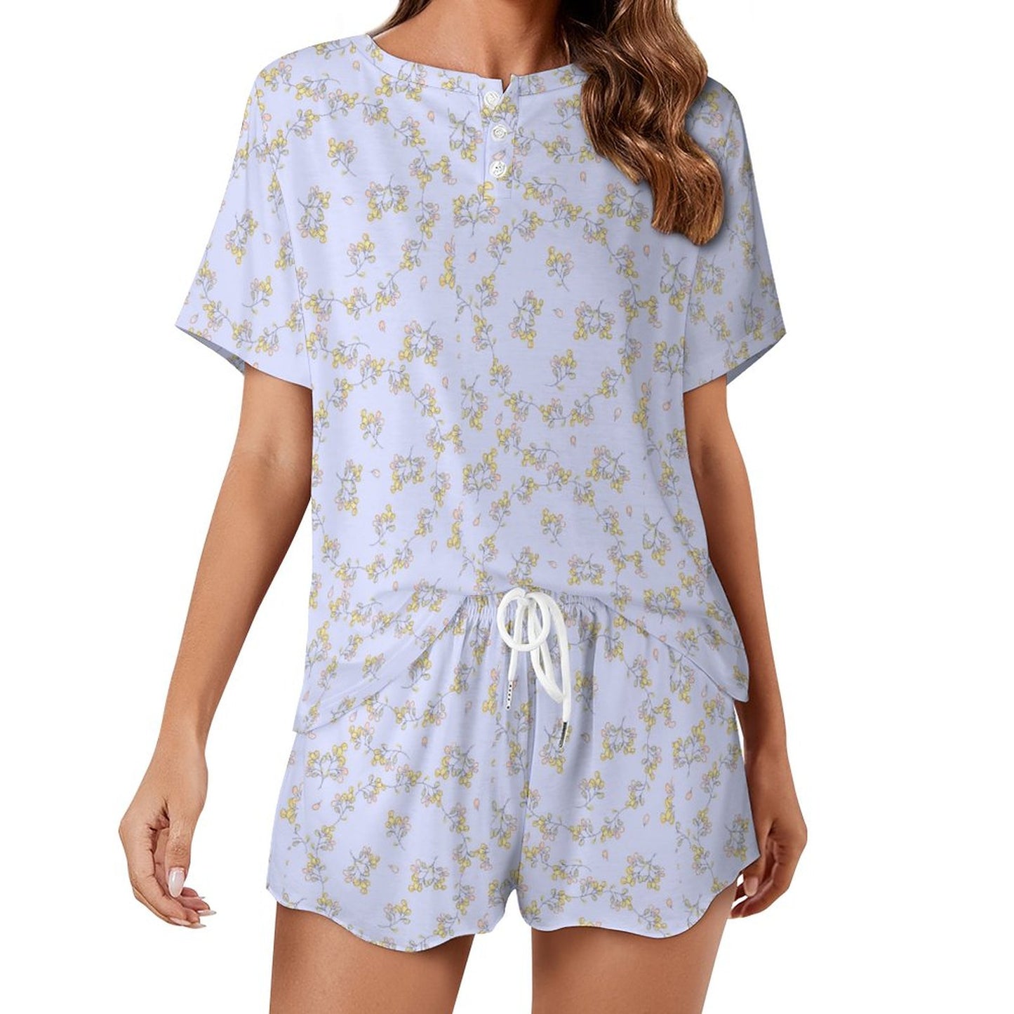 Short Sleeve Loungewear Set