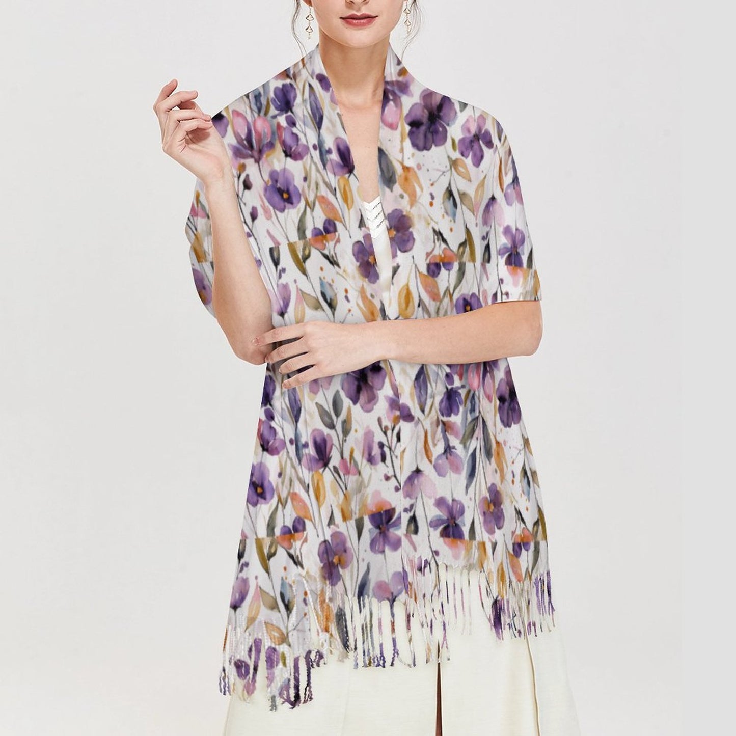 Cashmere-like Tassel Scarf