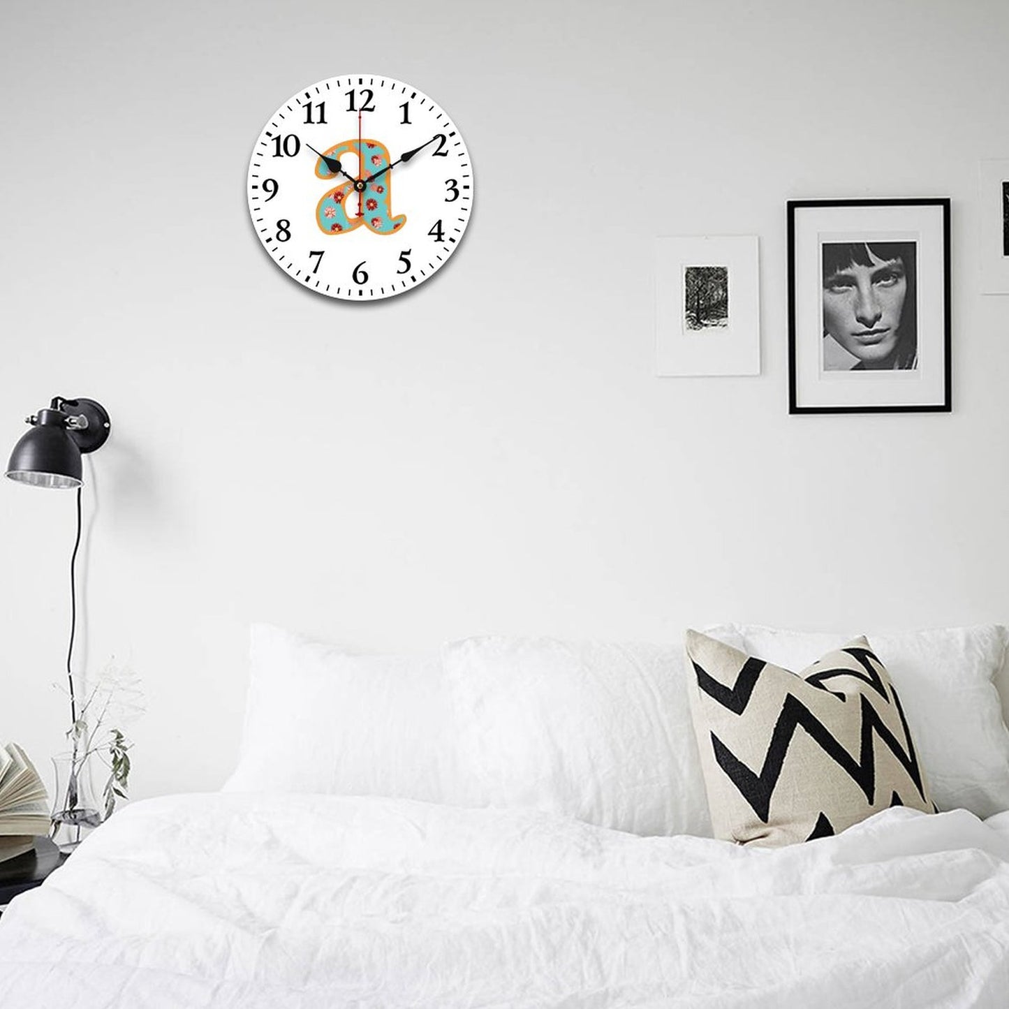 Wooden Wall Clock-9.84"x9.84"/ 25x25cm