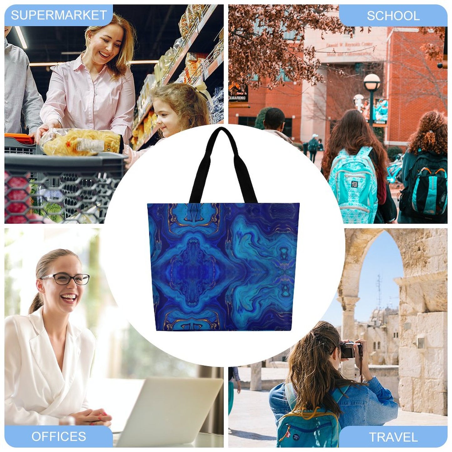 Large One Shoulder Shopping Bag