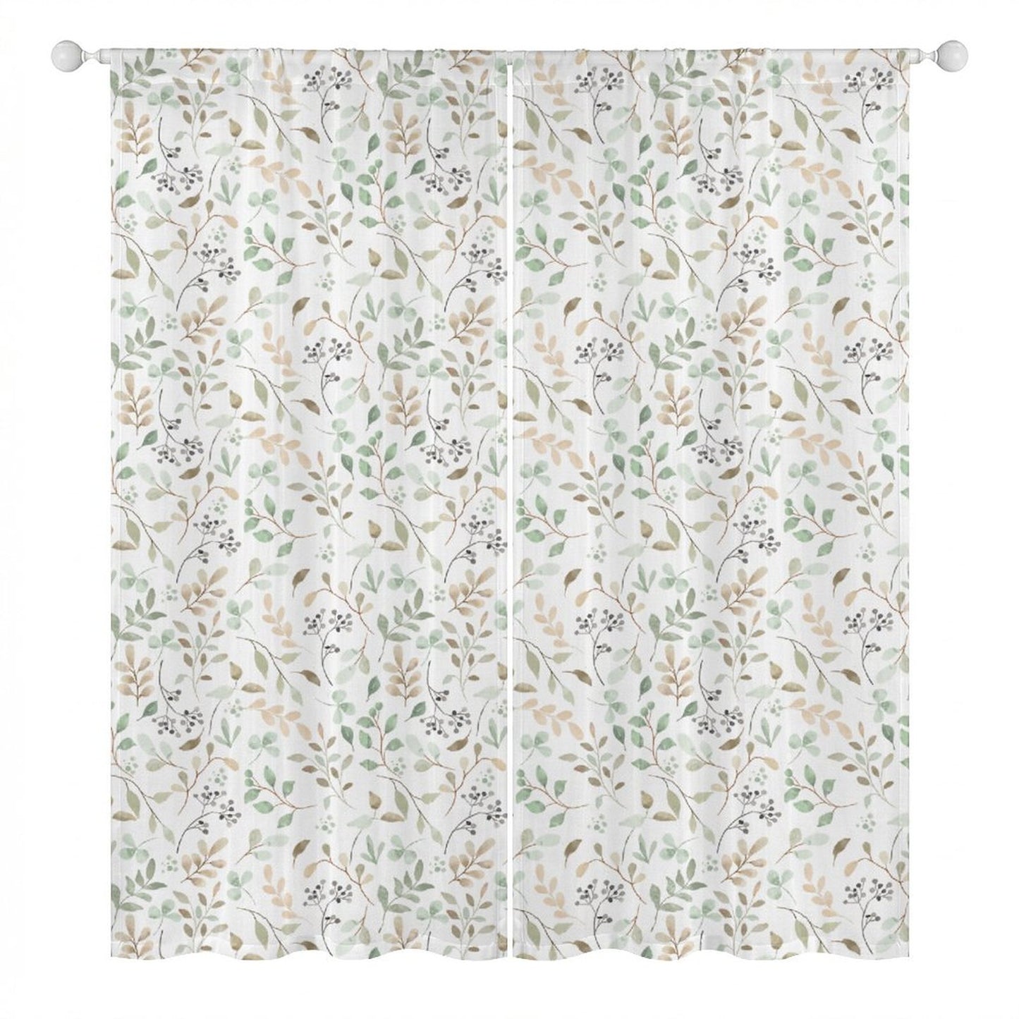 Sheer Curtain Botanical