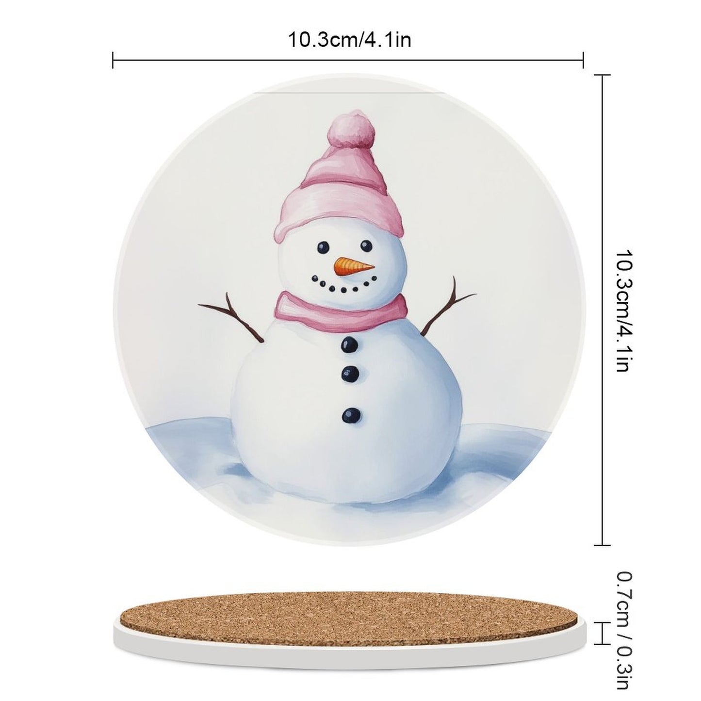 Round Ceramic Coaster