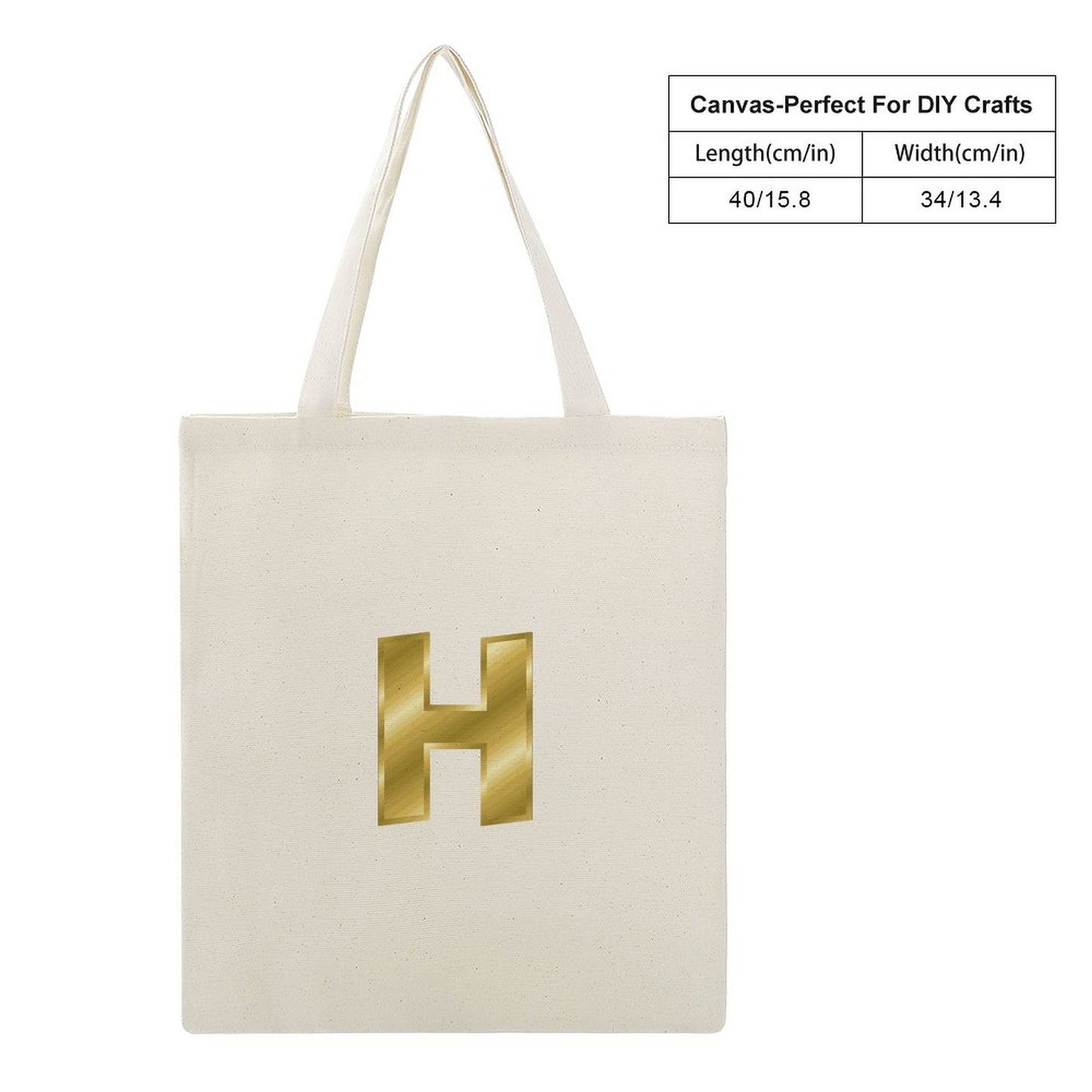 Canvas Tote Bag-13.4"x15.8"/34x40cm
