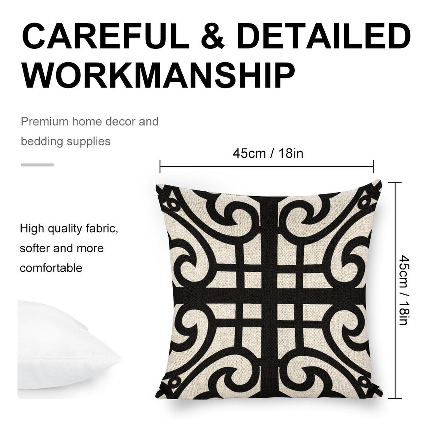 Personalized Photo Pillowcases (Pillow Excluded) Swirls and lines