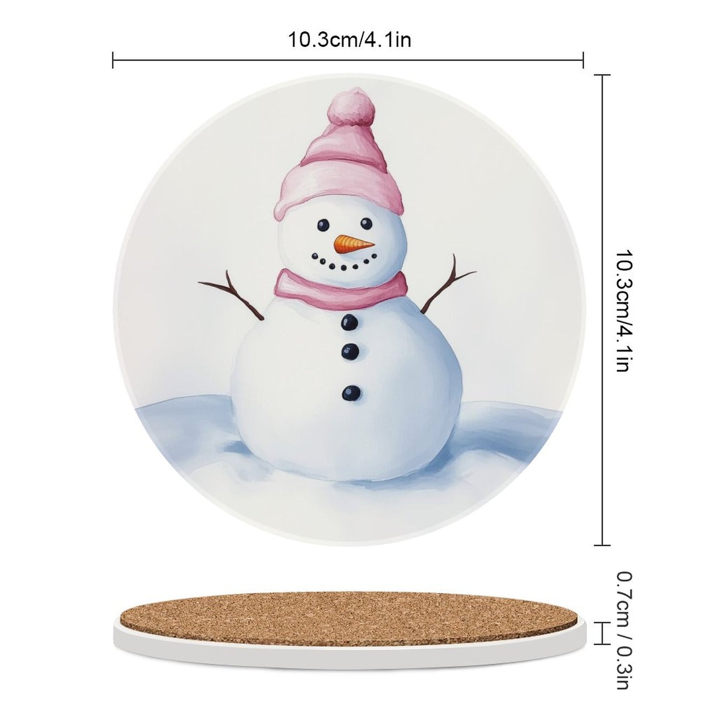 Round Ceramic Coaster