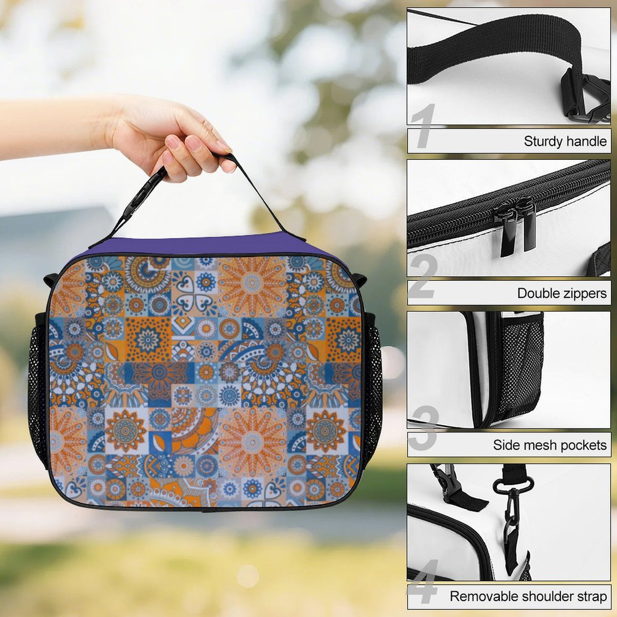 Custom Print Large Capacity Lunch Bag
