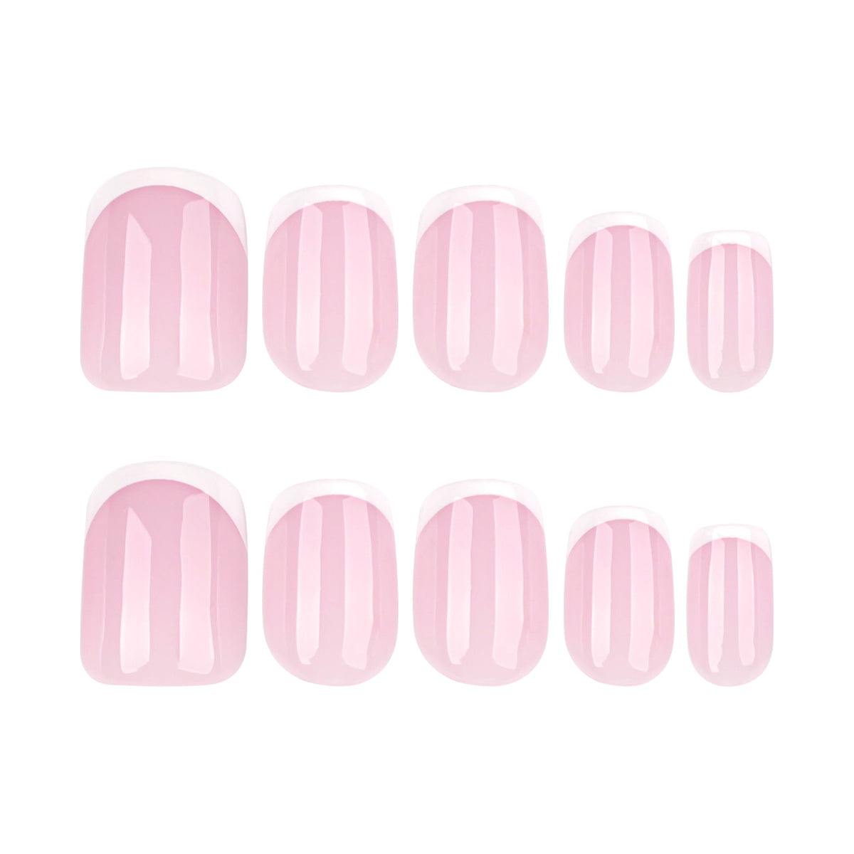 Minimalist French White Wearing Nail Short Square Nail Wearing Nail Sheet Finished Product Wholesale Foreign Trade – Image 5