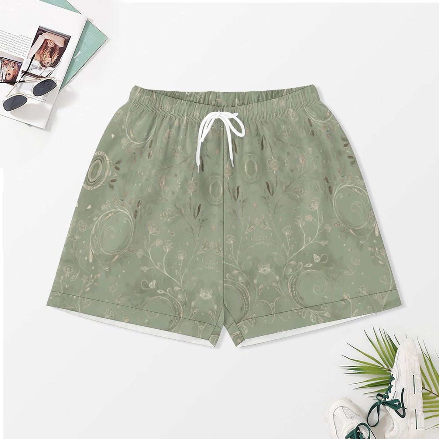 Worn-effect Fabric Women Satin Pajama Set