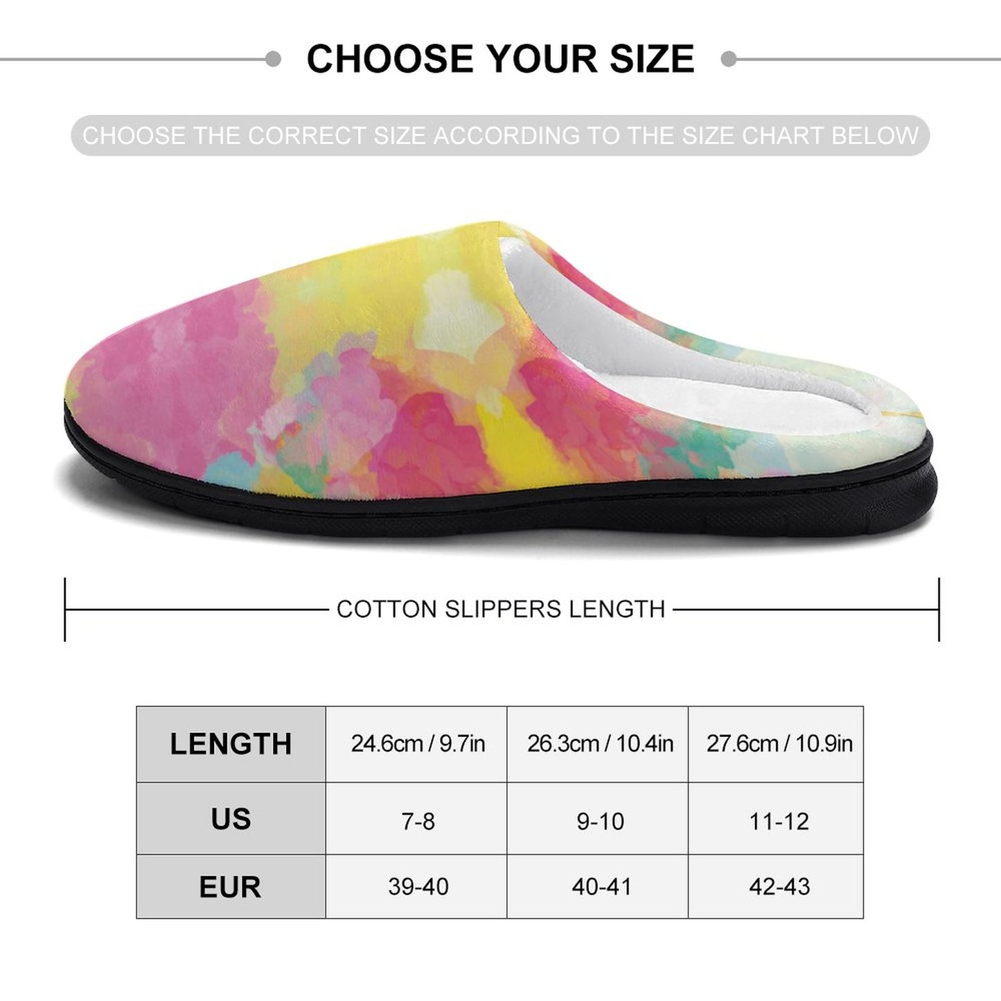 Custom Women's Cotton Slippers for Indoor Wear (All-Over Printing)