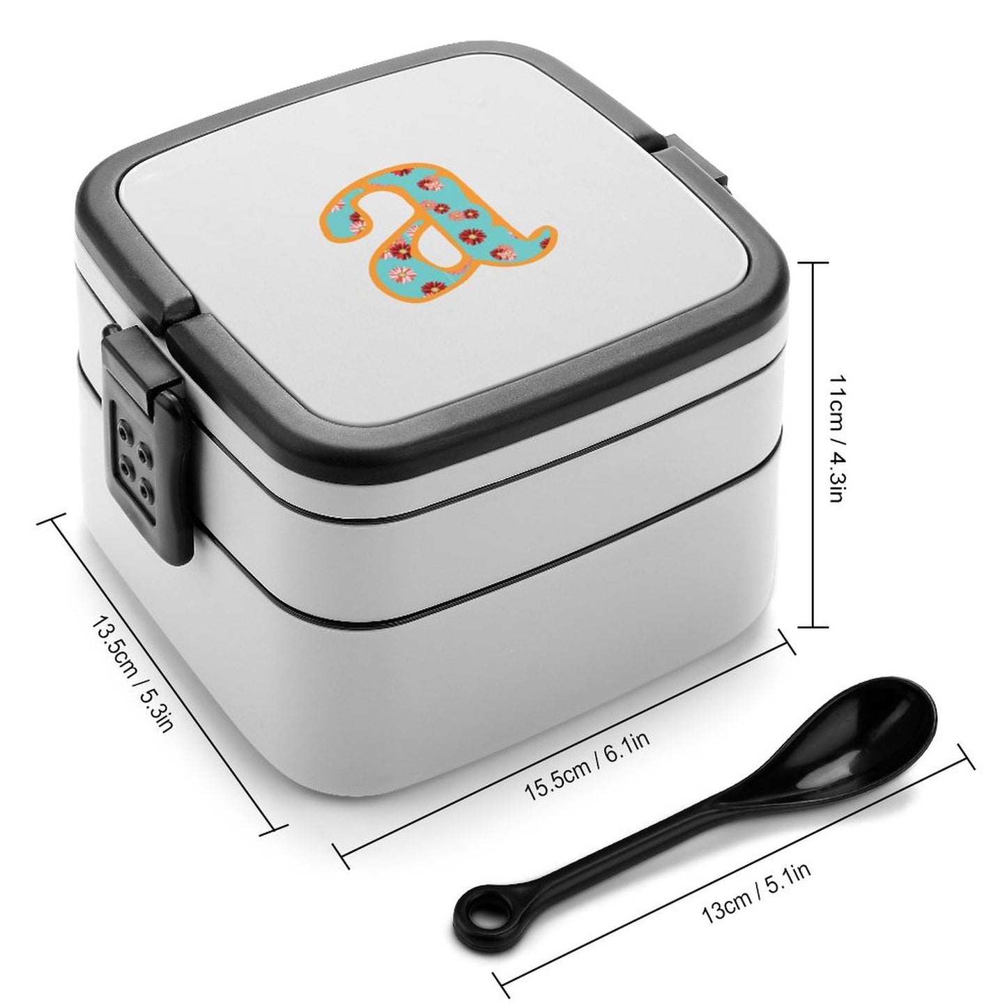 2-Tier Stackable Bento Lunch Box