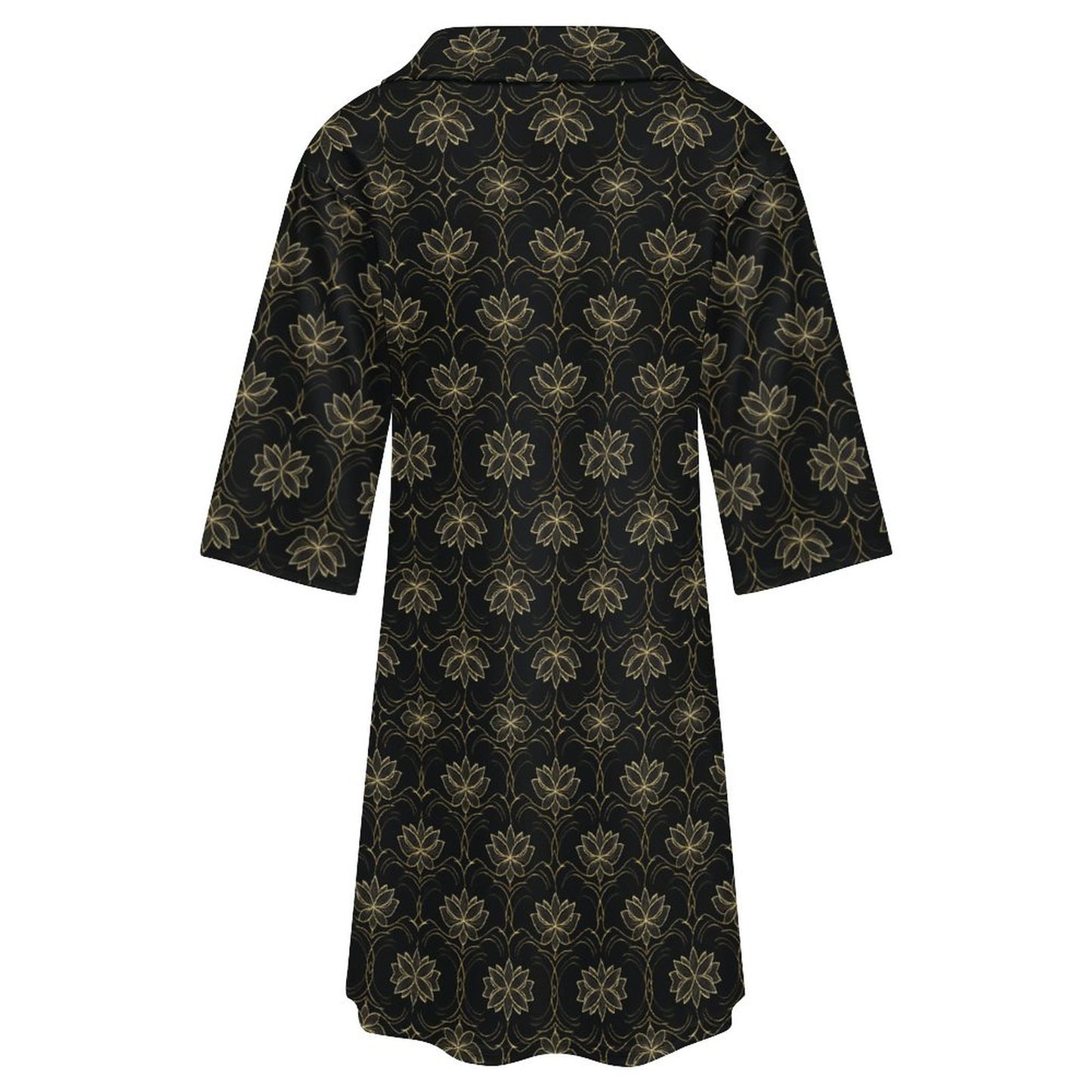 180gsm V-neck Dress for Women(All-Over Printing)